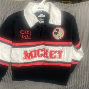 Mickey Mouse Kids Sweatshirt - Black, Red, and White